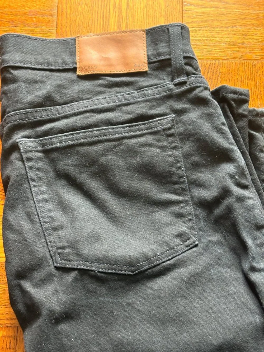 Jcrew Mens 484 Slim-fit Bergen five-pocket pant W34 L30 Black
